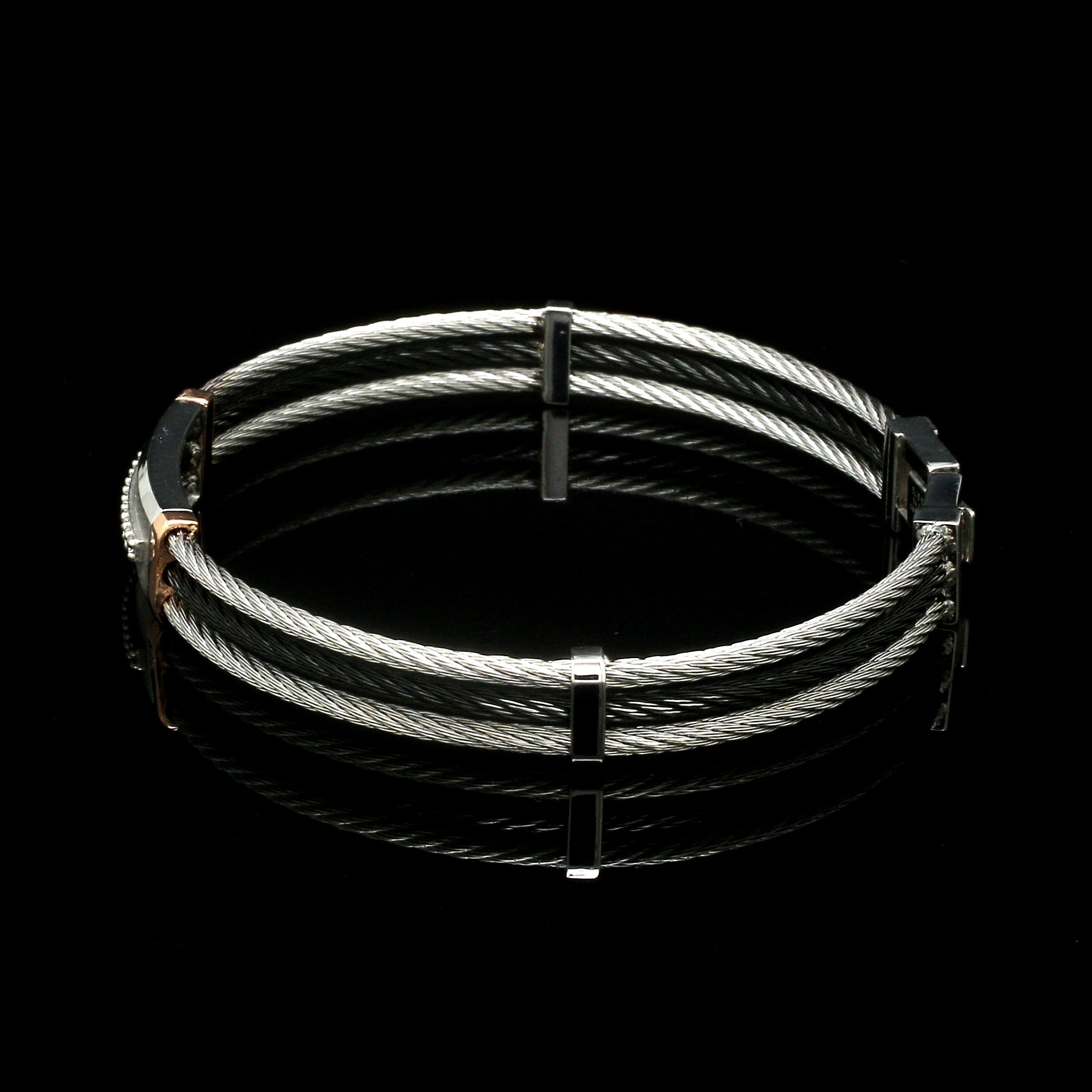 Men of Platinum | Diamond Rose Gold Bracelet for Men JL PTB 1309