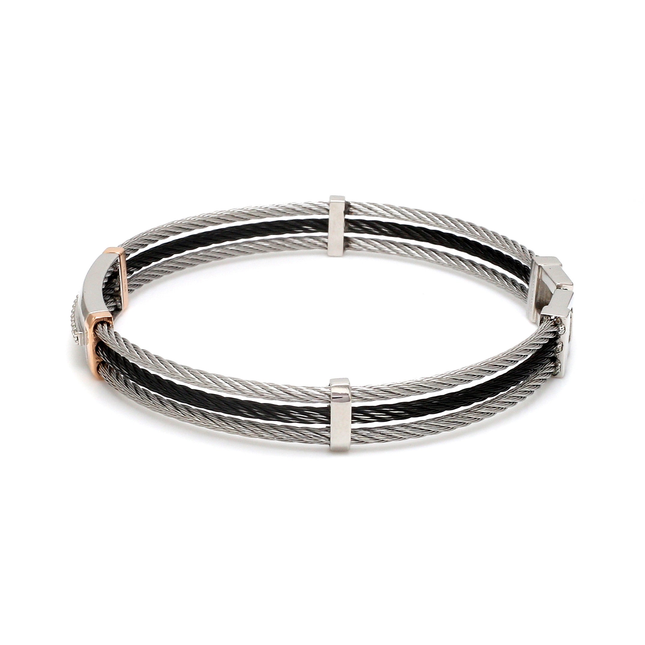 Men of Platinum | Diamond Rose Gold Bracelet for Men JL PTB 1309