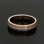 Load image into Gallery viewer, Platinum &amp; 18K Rose Gold Diamond Ring for Men JL PT 1433
