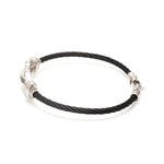 Load image into Gallery viewer, Platinum Bracelet with Black Stone for Men JL PTB 1342
