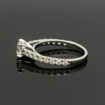 Load image into Gallery viewer, 1-Carat Solitaire Lab Grown Diamond Accents Platinum Engagement Ring JL PT LG-1435
