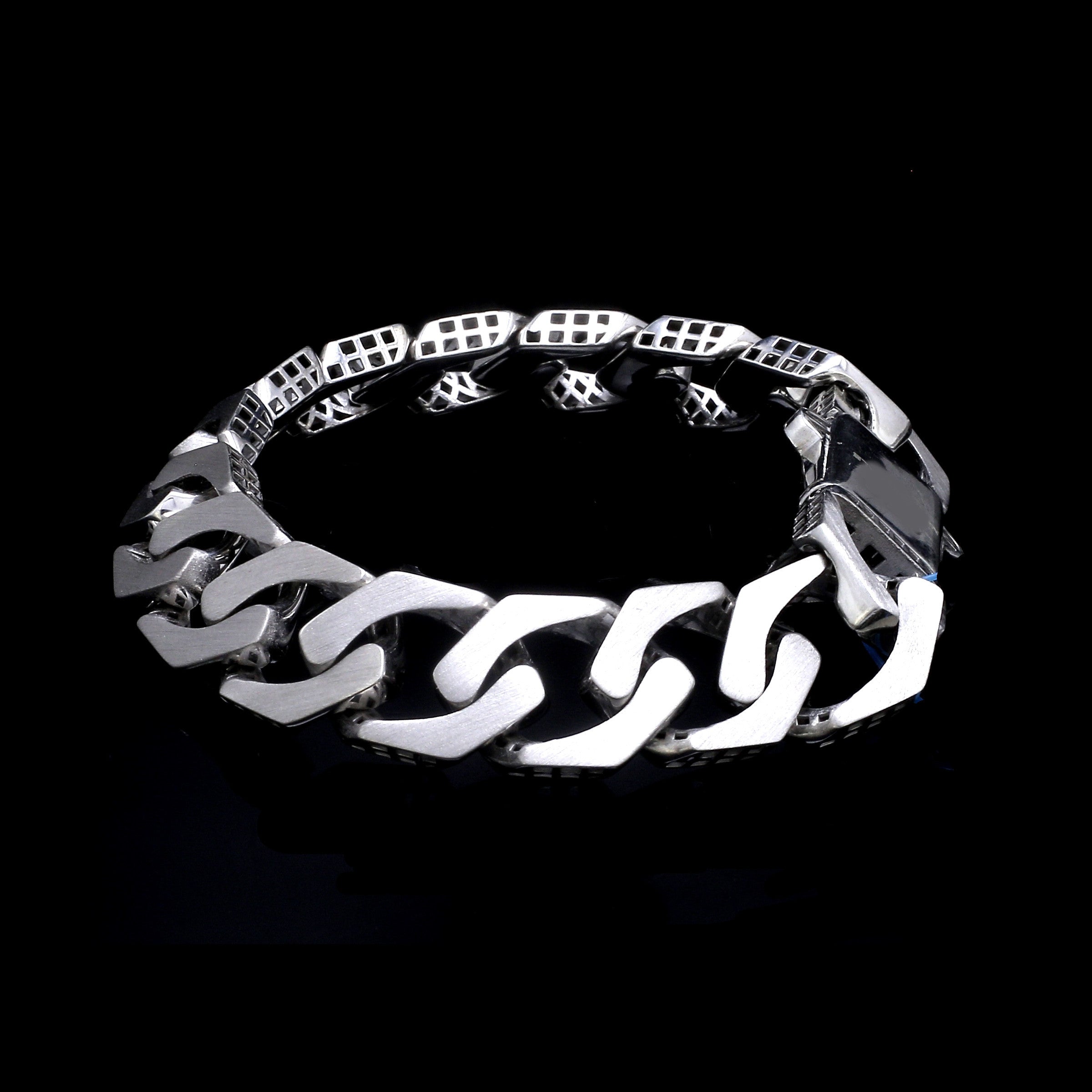 Men of Platinum | 14mm Double Side Heavy Bracelet for Men JL PTB 1379