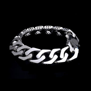 Men of Platinum | 14mm Double Side Heavy Bracelet for Men JL PTB 1379