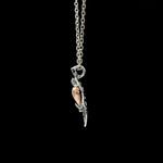 Load image into Gallery viewer, Maple Leaf Heart Platinum Rose Gold Fusion Pendant JL PT P 211
