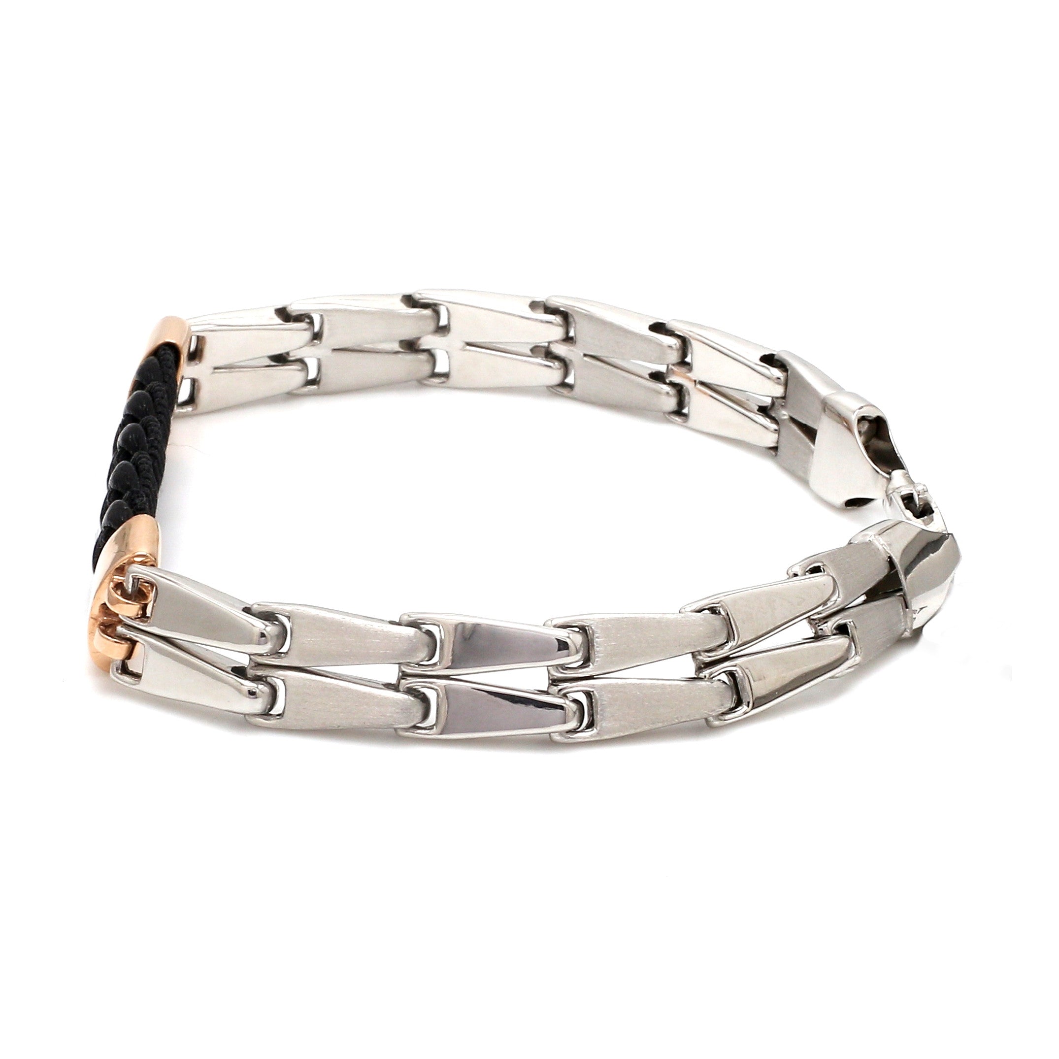 Men of Platinum | Rose Gold Bracelet for Men JL PTB 1259