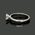 Load image into Gallery viewer, 1 to 5 Carat Princess Cut Lab Grown Solitaire Platinum Engagement Ring JL PT RS PR LG-123
