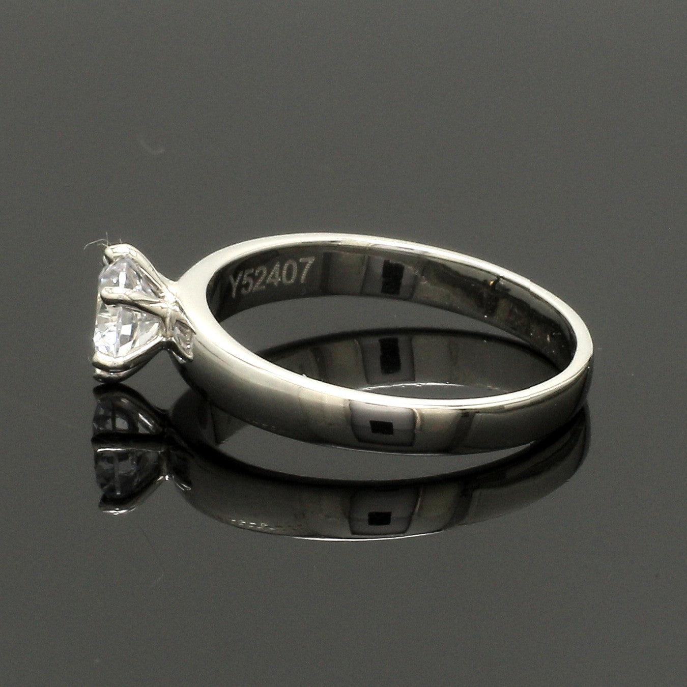 Classic 6 Prong Solitaire Ring made in Platinum SKU 0011