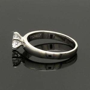 Classic 6 Prong Solitaire Ring made in Platinum SKU 0011