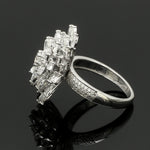 Load image into Gallery viewer, 18K White Gold Rose Cut Diamond Ring for Women JL AU 121

