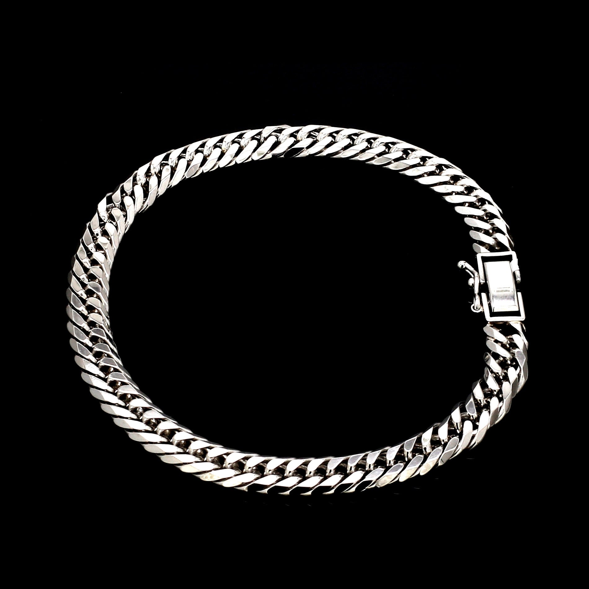 6.5mm Japanese Platinum Cuban Bracelet for Men JL PTB 1176-B
