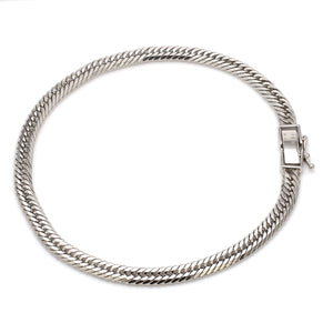 4.5mm Japanese Platinum Cuban Bracelet for Men JL PTB 1176   Jewelove.US