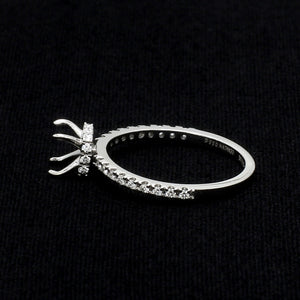 Platinum Solitaire Mounting with Diamond Shank Ring for Women JL PT 1266-Mounting