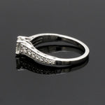 Load image into Gallery viewer, 1-Carat Lab Grown Princess Cut Diamond Shank Platinum Engagement Ring JL PT LG 6594
