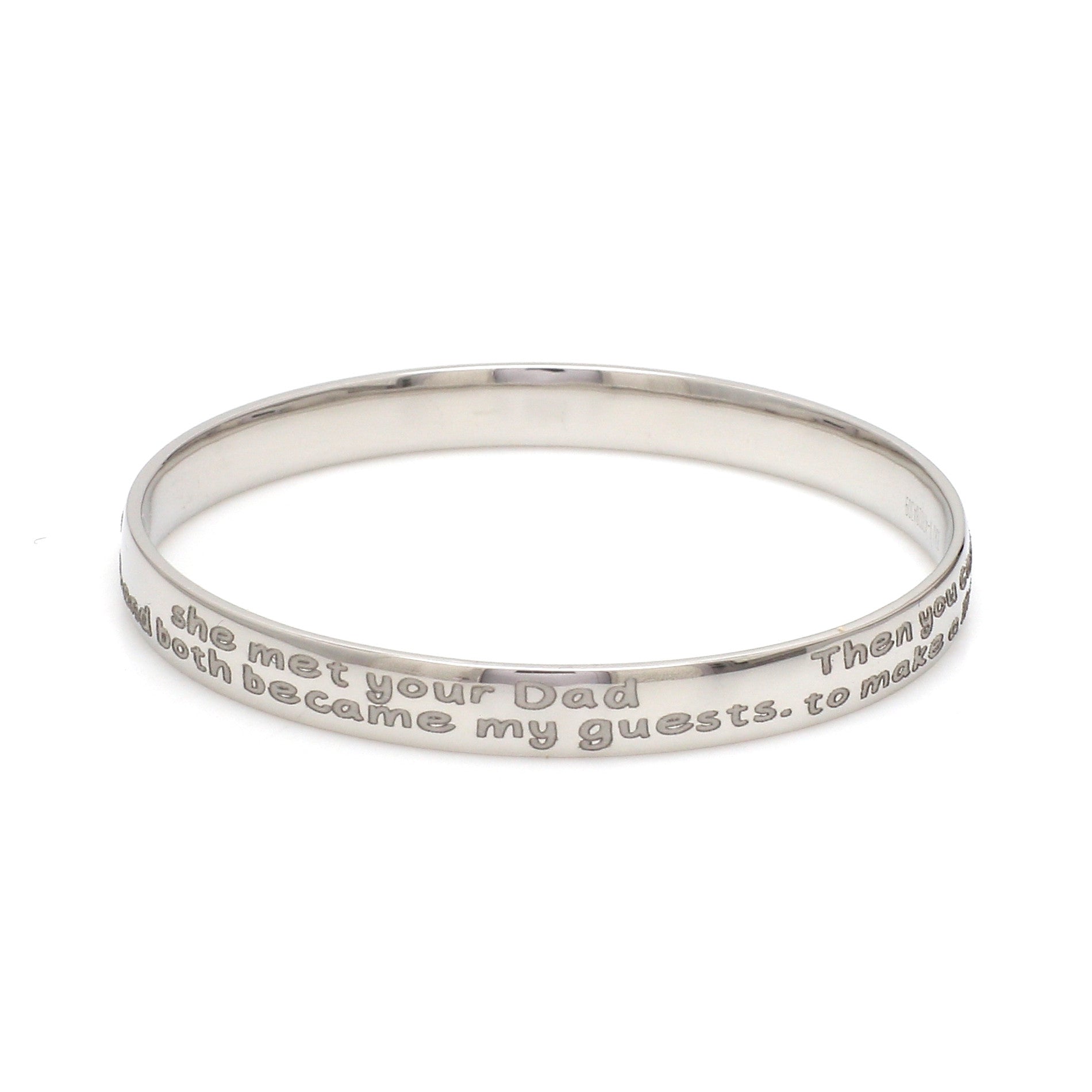 Platinum Engraved Baby Kada for Men JL PTB 1289