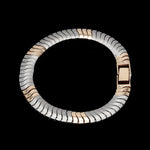 Load image into Gallery viewer, Men of Platinum | 8mm Platinum &amp; Rose Gold Bracelet for Men JL PTB 1323
