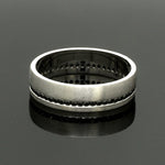 Load image into Gallery viewer, Platinum Black Diamond Ring for Men JL PT 1401
