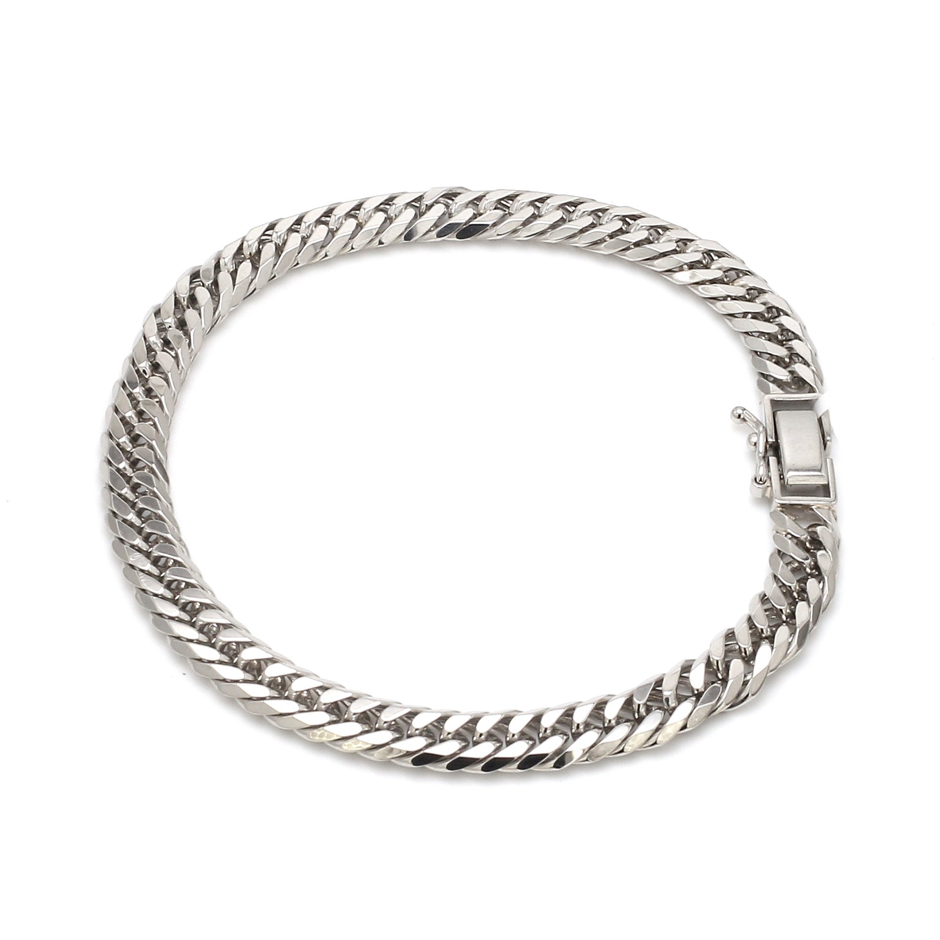 6.5mm Japanese Platinum Cuban Bracelet for Men JL PTB 1176-B