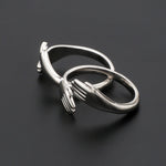 Load image into Gallery viewer, Platinum Hug Unisex Ring JL PT 938
