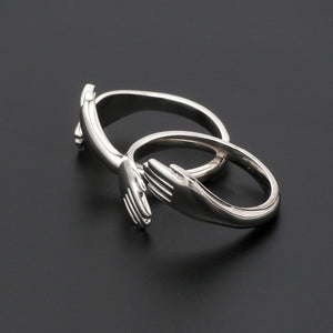 Platinum Hug Unisex Ring JL PT 938   Jewelove.US