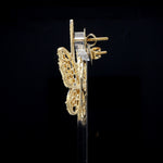 Load image into Gallery viewer, Natural Fancy Color Yellow Diamond Butterfly Pendant Chain Set for Women JL AU PE YD 101
