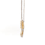 Load image into Gallery viewer, Natural Fancy Color Yellow Diamond Butterfly Pendant Chain for Women JL AU YD 101   Jewelove.US

