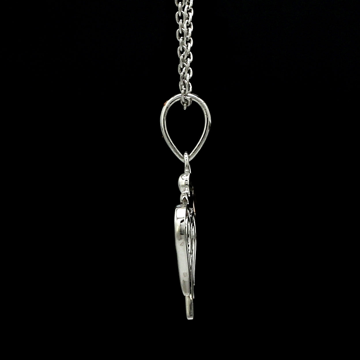 Plain Platinum Rose Gold Shiv Ji Trishul Pendant JL PT P Trishul-RG