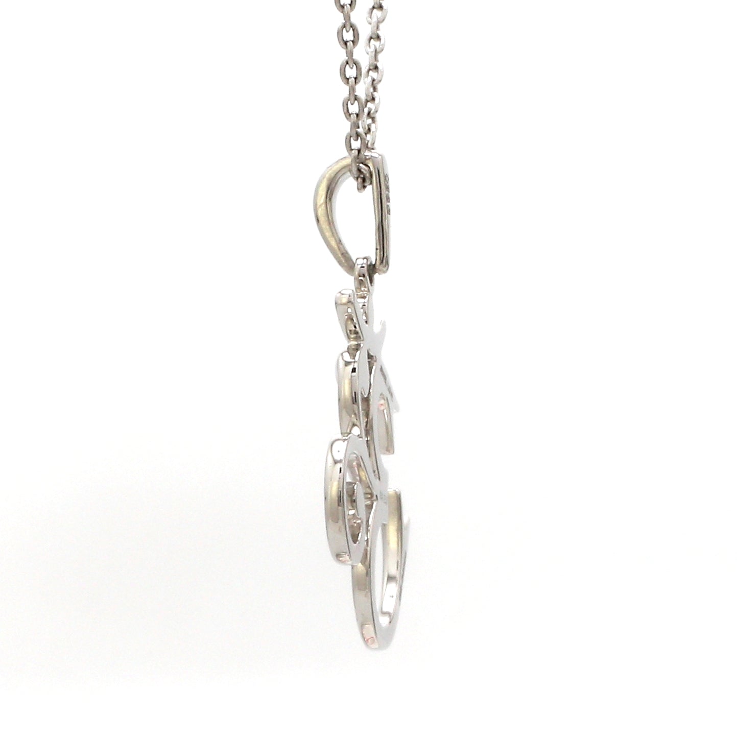 Plain Platinum Om Pendant JL PT OM-3