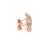 Load image into Gallery viewer, 18K Rose Gold Pink Marquise Diamond Earrings with Light Pink &amp; White Round Diamond JL AU PD 105
