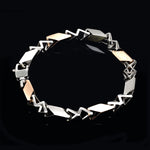 Load image into Gallery viewer, Men of Platinum | 7.75mm Platinum Rose Gold Bracelet for Men JL PTB 1358
