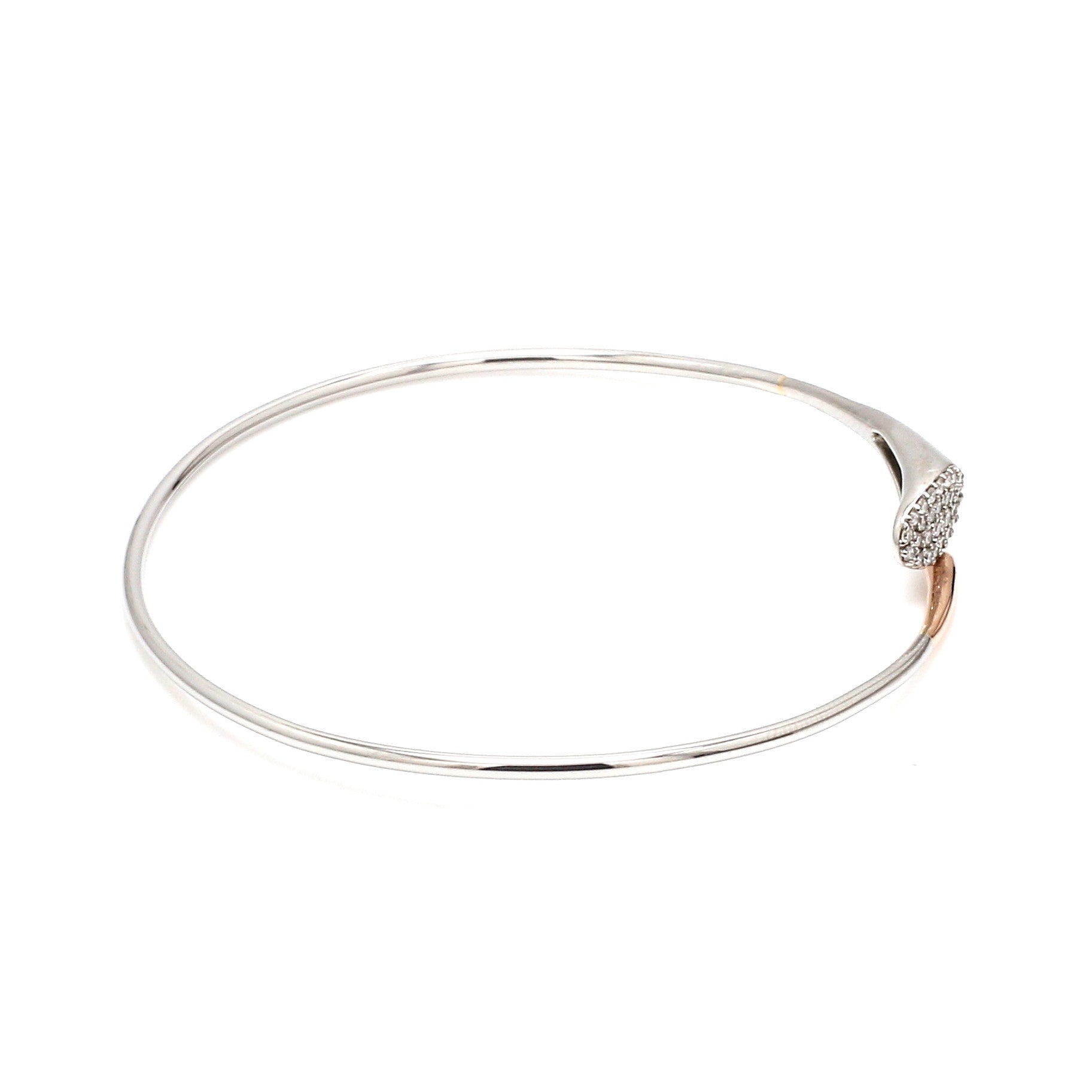 Evara Platinum Rose Gold Diamond Bracelet for Women JL PTB 1285