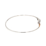 Load image into Gallery viewer, Evara Platinum Rose Gold Diamond Bracelet for Women JL PTB 1285
