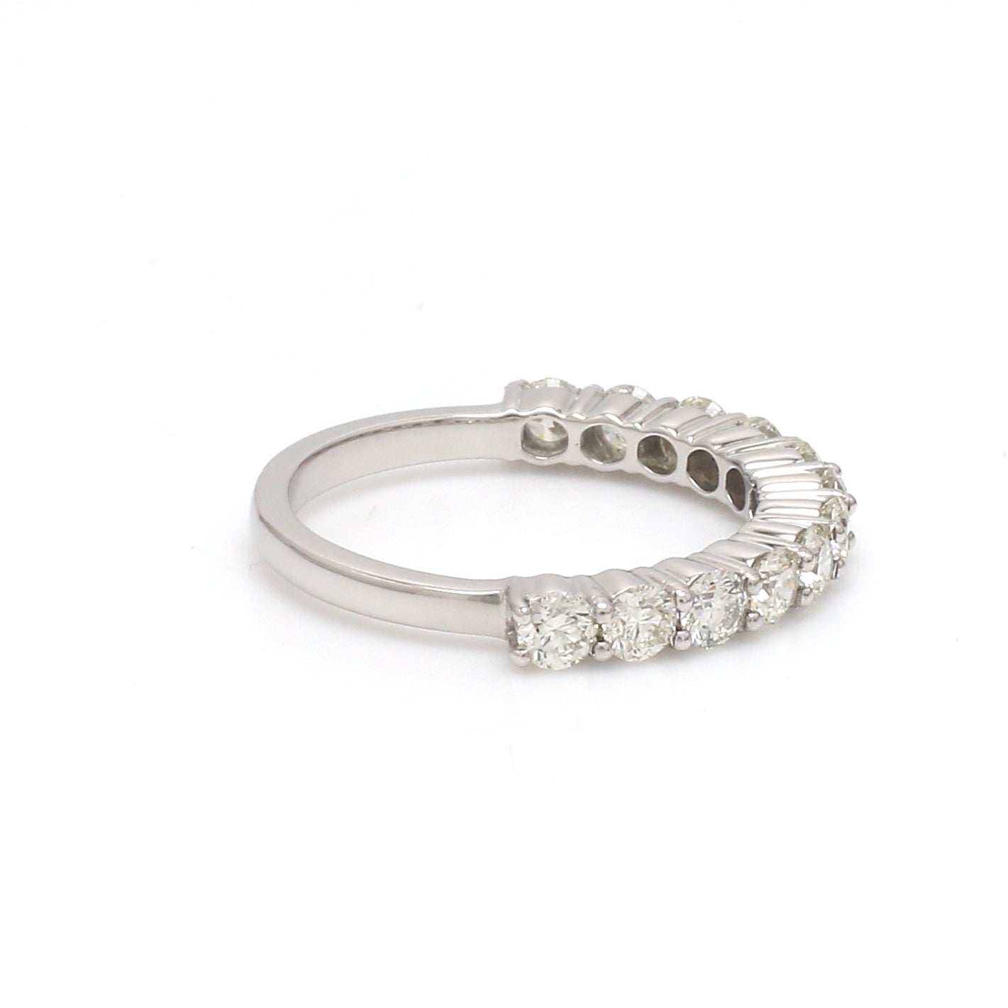 10 pointer Diamonds Half-Eternity Wedding Band for Women JL PT 918