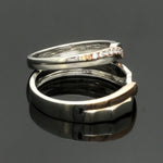 Load image into Gallery viewer, Platinum Love Bands with Rose Gold &amp; Diamonds JL PT 1438
