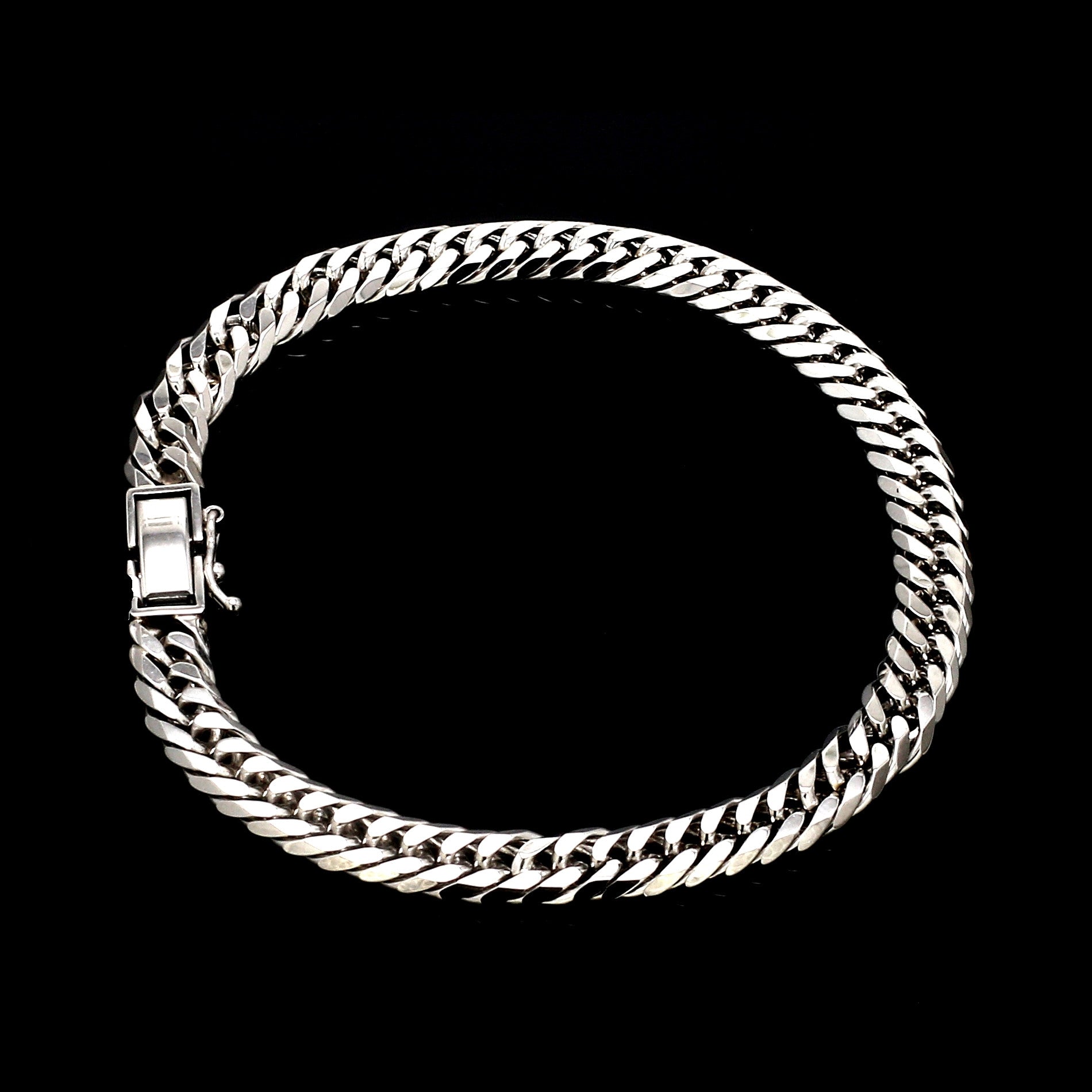 6.5mm Japanese Platinum Cuban Bracelet for Men JL PTB 1176-B