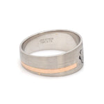 Load image into Gallery viewer, Platinum Love Bands with Rose Gold Ring JL PT 1413
