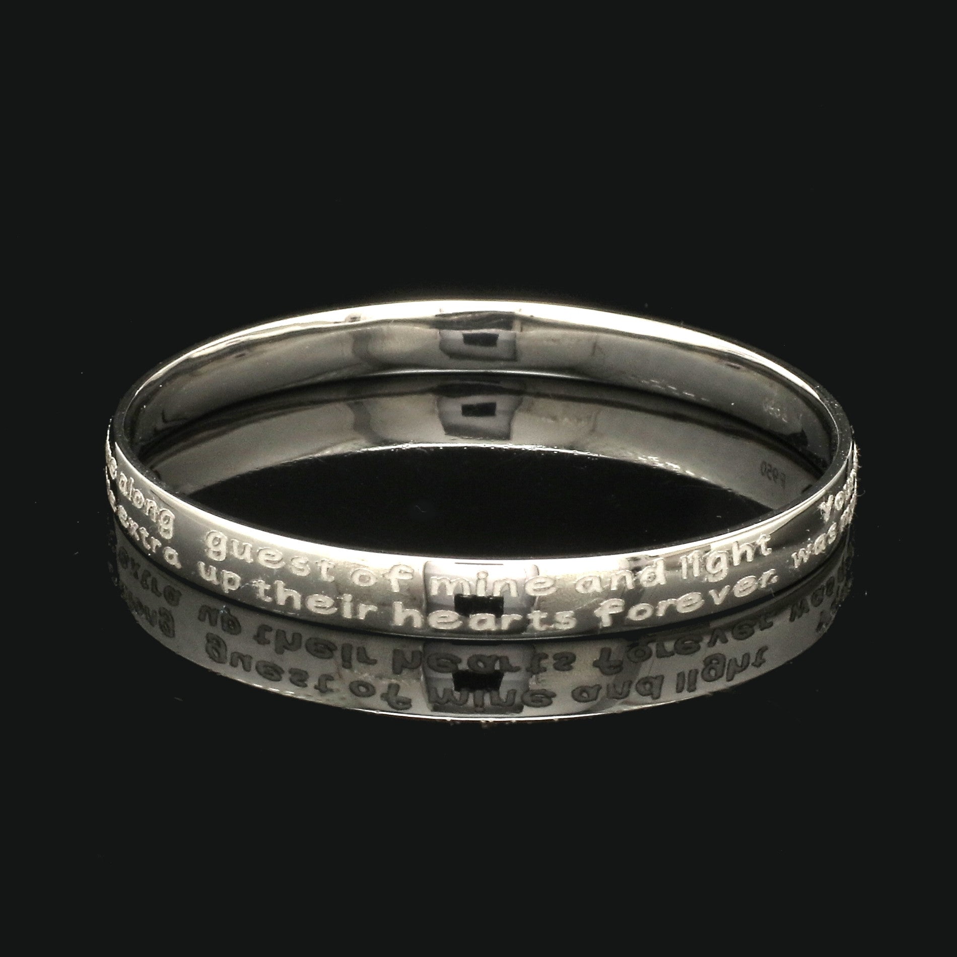 Platinum Engraved Baby Kada for Men JL PTB 1289