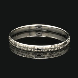 Platinum Engraved Baby Kada for Men JL PTB 1289
