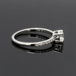 Load image into Gallery viewer, 1-Carat Lab Grown Solitaire Diamonds Accents Platinum Ring JL PT LG 1441
