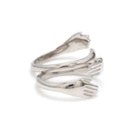 Load image into Gallery viewer, Platinum Hug Unisex Ring JL PT 938   Jewelove.US
