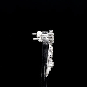 Designer Platinum Diamond Earrings for Women JL PT E 346