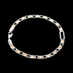 Load image into Gallery viewer, Platinum &amp; Rose Gold Bracelet for Men JL PTB 1335
