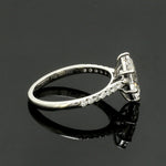 Load image into Gallery viewer, Marquise Cut Solitaire Diamond Shank Platinum Lab Grown Diamond Ring JL PT 19019-LGD

