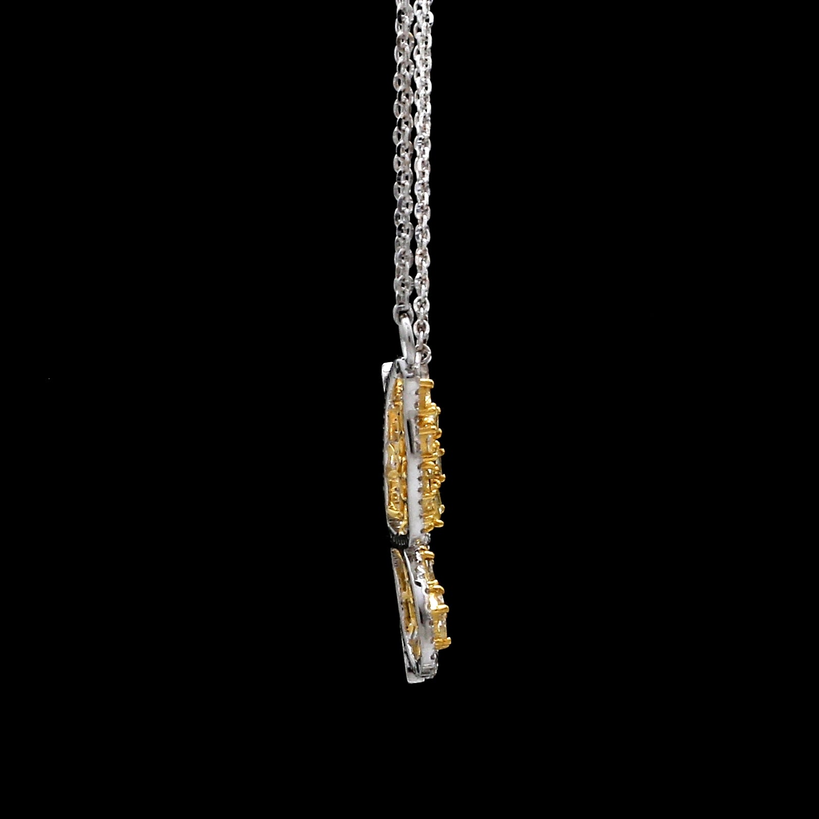 Natural Fancy Color Yellow Diamond Butterfly Pendant Chain for Women JL AU YD 101   Jewelove.US