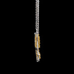 Load image into Gallery viewer, Natural Fancy Color Yellow Diamond Butterfly Pendant Chain for Women JL AU YD 101   Jewelove.US
