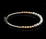 Load image into Gallery viewer, Platinum Rose Gold Bracelet with Diamond Cut Balls for Women JL PTB 1210   Jewelove.US
