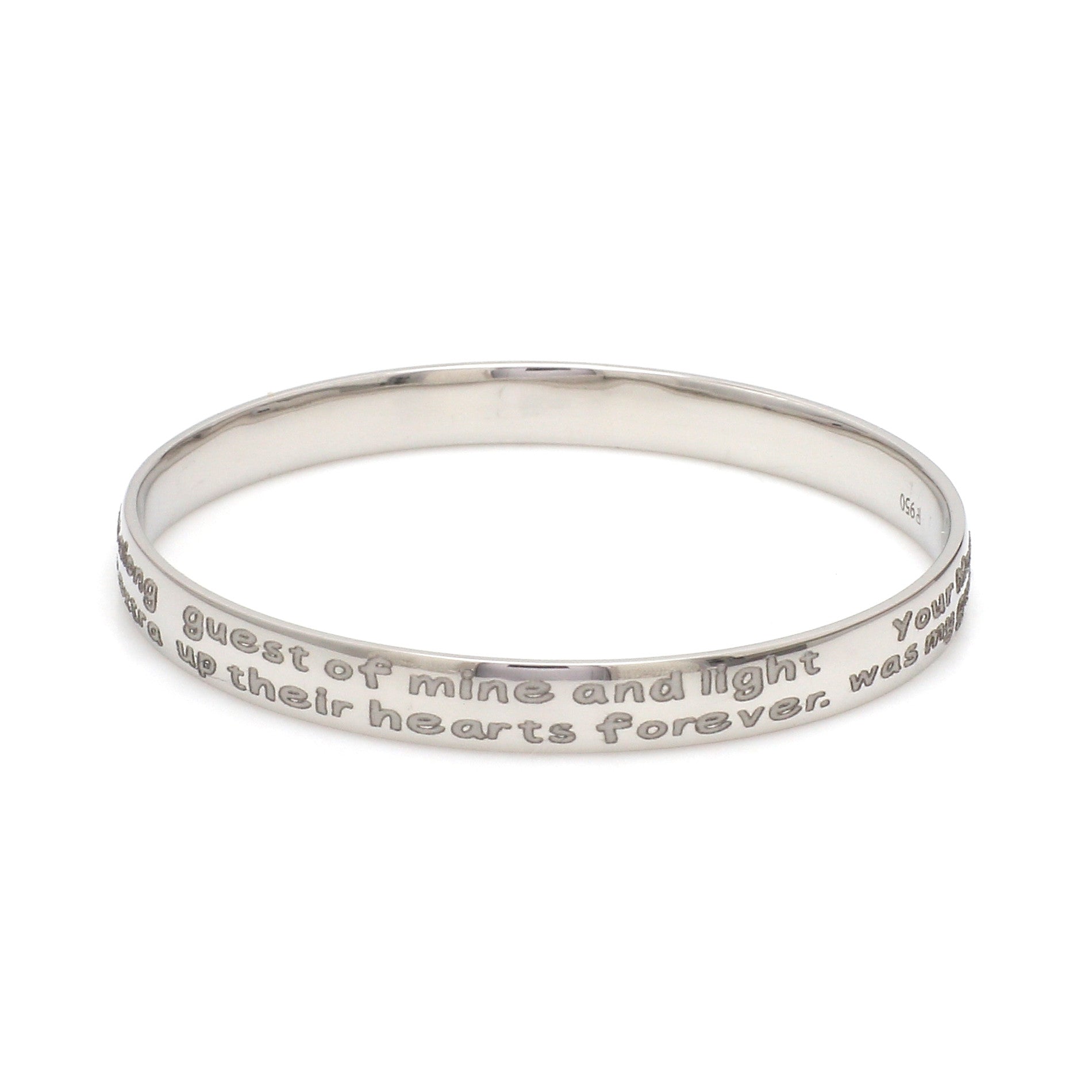 Platinum Engraved Baby Kada for Men JL PTB 1289