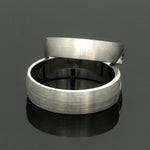 Load image into Gallery viewer, Fingerprints Heart Platinum Love Bands Couple Rings JL PT 1405
