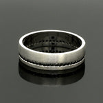 Load image into Gallery viewer, Platinum Black Diamond Ring for Men JL PT 1401
