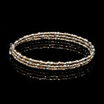 Load image into Gallery viewer, Unique 3-Row Japanese Platinum &amp; Rose Gold Bracelet for Women JL PTB 773
