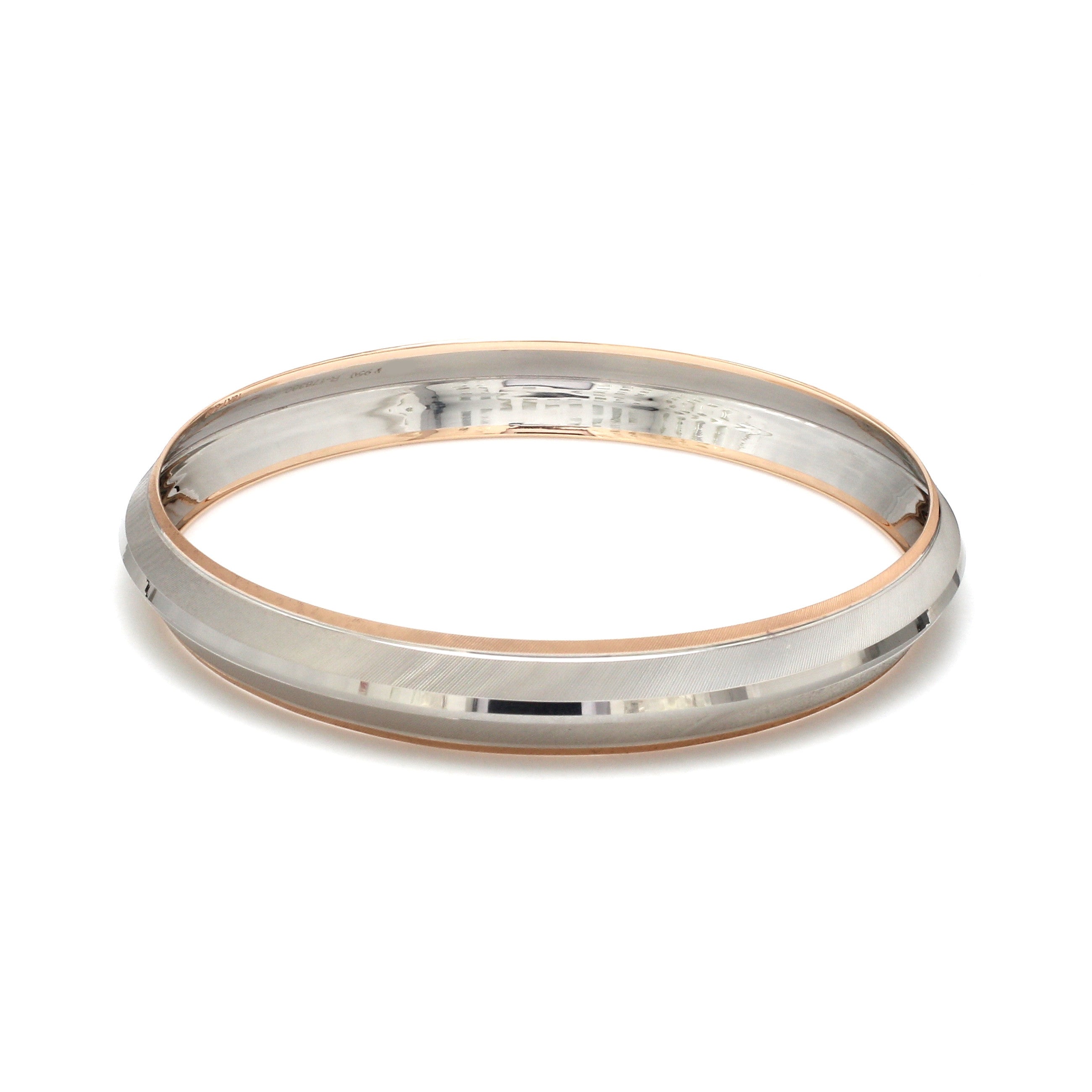 Platinum & Rose Gold Bracelet for Men JL PTB 1295
